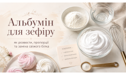 Альбумін для зефіру: як розвести, пропорції та заміна свіжого білка