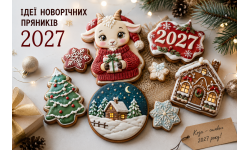 Ідеї новорічних пряників 2027: Коза, святкові набори та декор