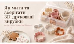Як мити та зберігати 3D-друковані вирубки для пряників