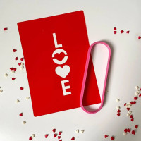 Форма та трафарет Love 2