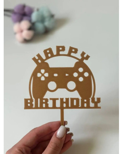 Топер HAPPY BIRTHDAY