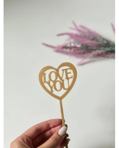Топер Love 3 Рожевий 