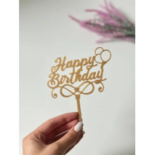 Топер HAPPY BIRTHDAY 4