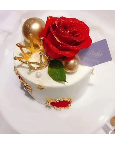 Корона для торта  маленька Серебро 