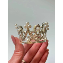 Корона для торта  середня Серебро