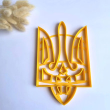 Формочка-вирубка для пряників Герб Тризуб великий
