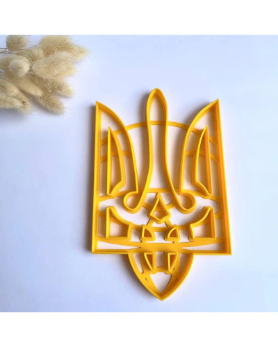 Формочка-вирубка для пряників Герб Тризуб великий 