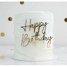 Топер акриловий Happy birthday