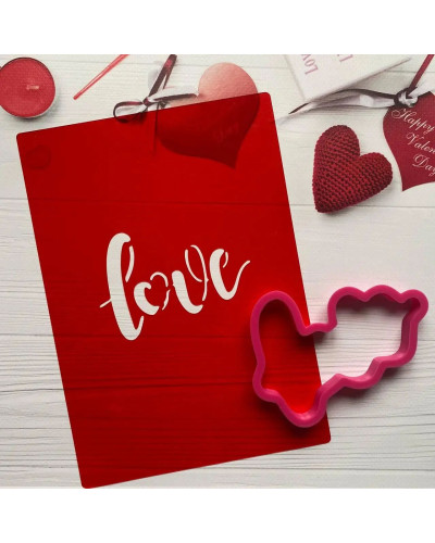 Форма та трафарет  Love 