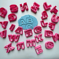 Формочка-вырубка для пряников Алфавит английский набор 3-10 см 7 см